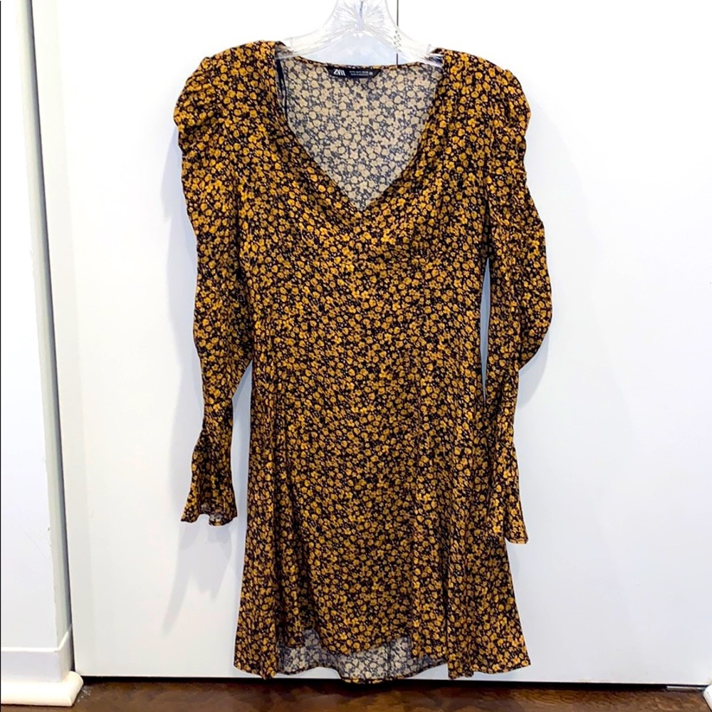 Long sleeve floral dress